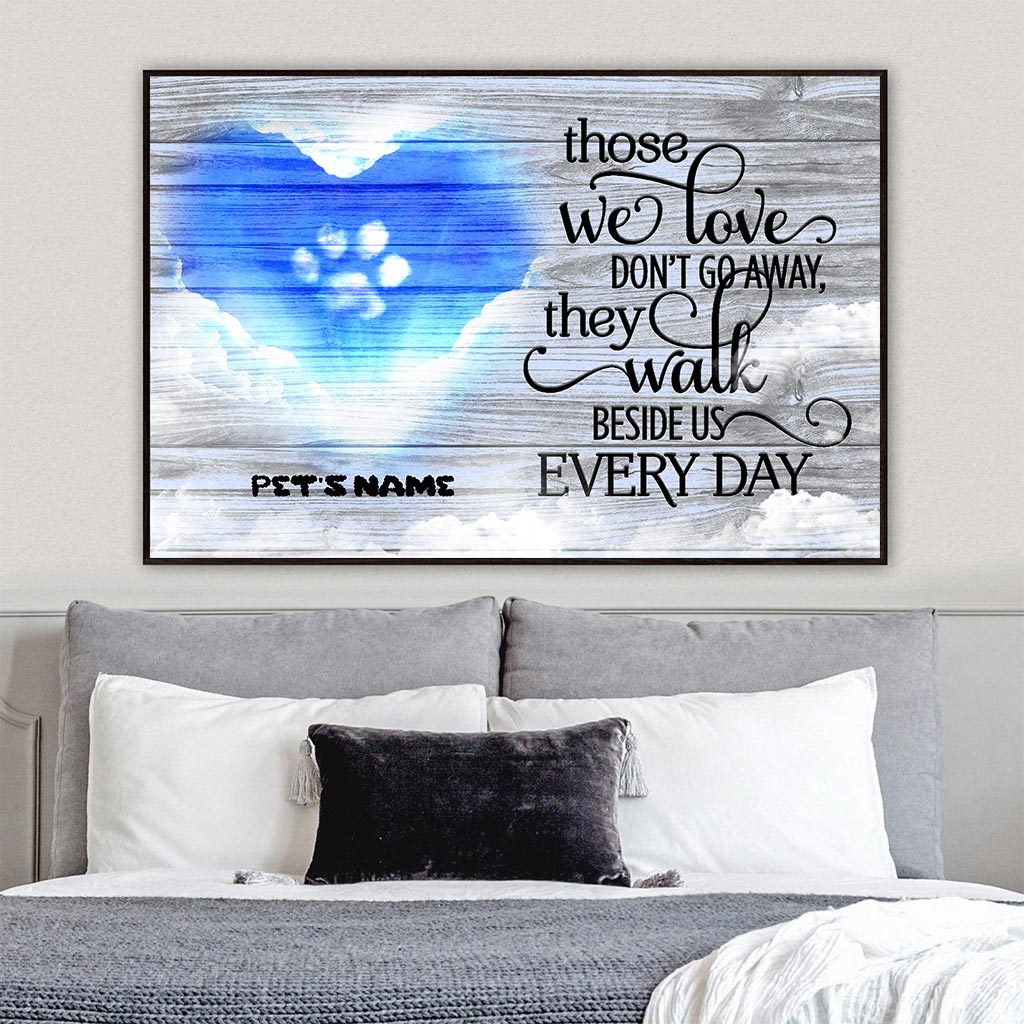 Diejenigen, die wir lieben, gehen nicht fort – Personalisiertes Hundeposter