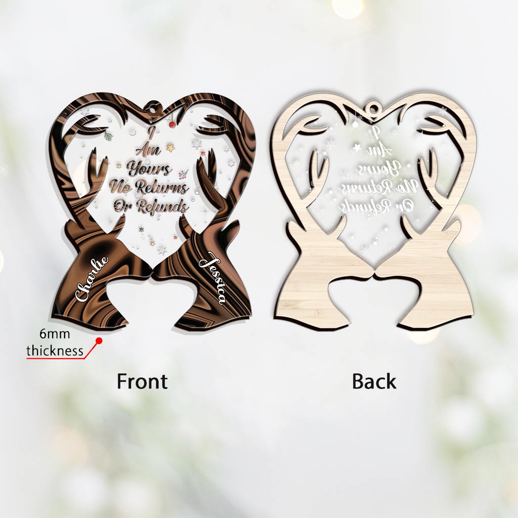 Ich gehöre dir – Personalisierter Weihnachtsschmuck „Jagd-Schichten“