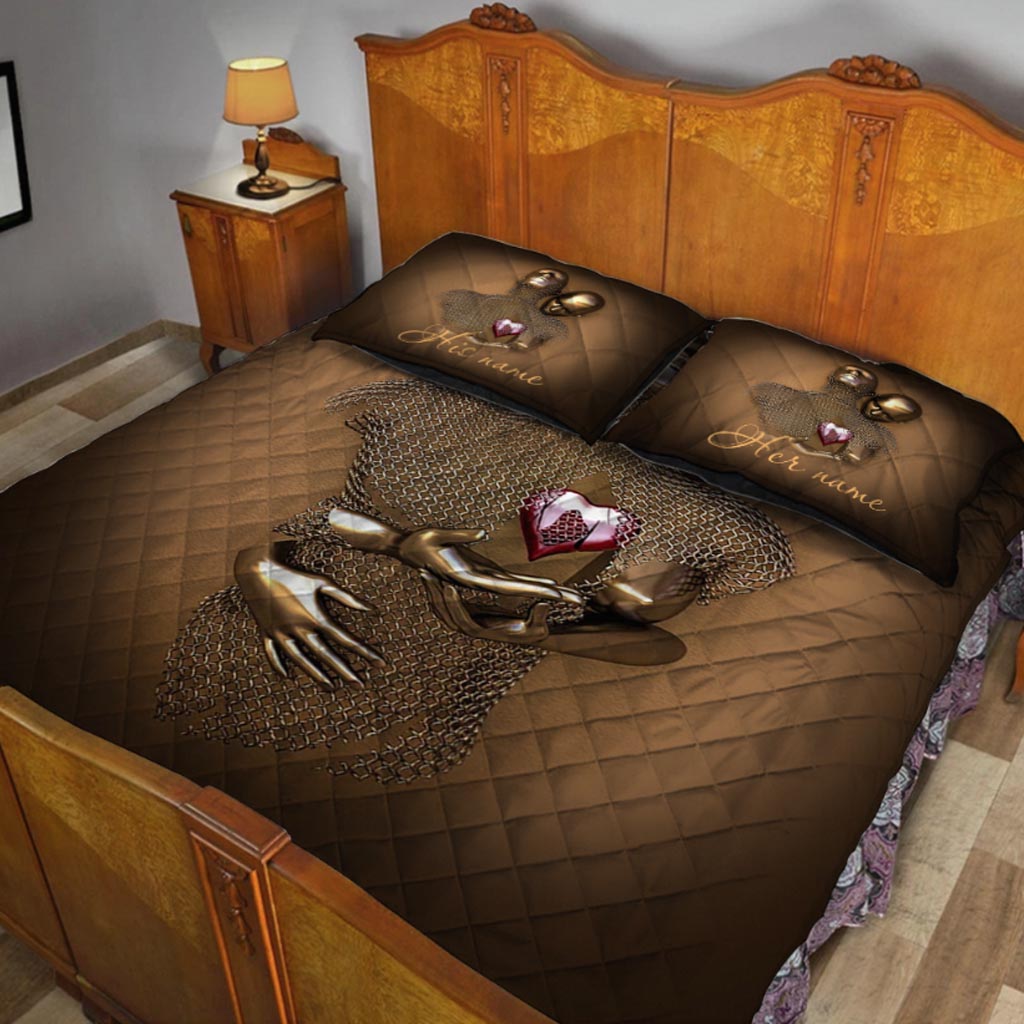 Couple - Personalized Quilt Set With 3D Pattern Print
