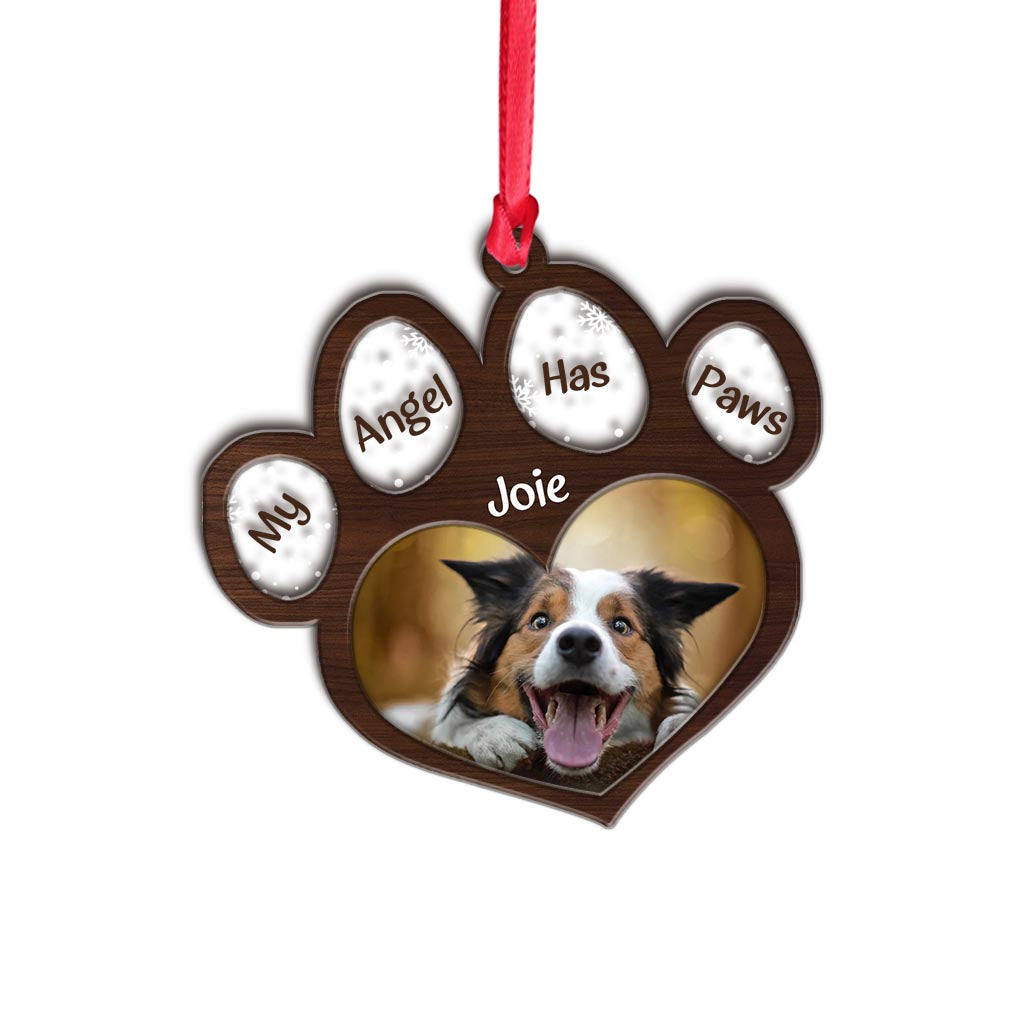 Mein Engel hat Pfoten – Personalisierter Weihnachtsschmuck mit Hundemotiven