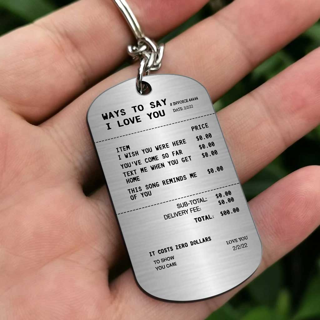 Eine schöne Art, „Ich liebe dich“ zu sagen – Personalisierter Edelstahl-Schlüsselanhänger für Paare