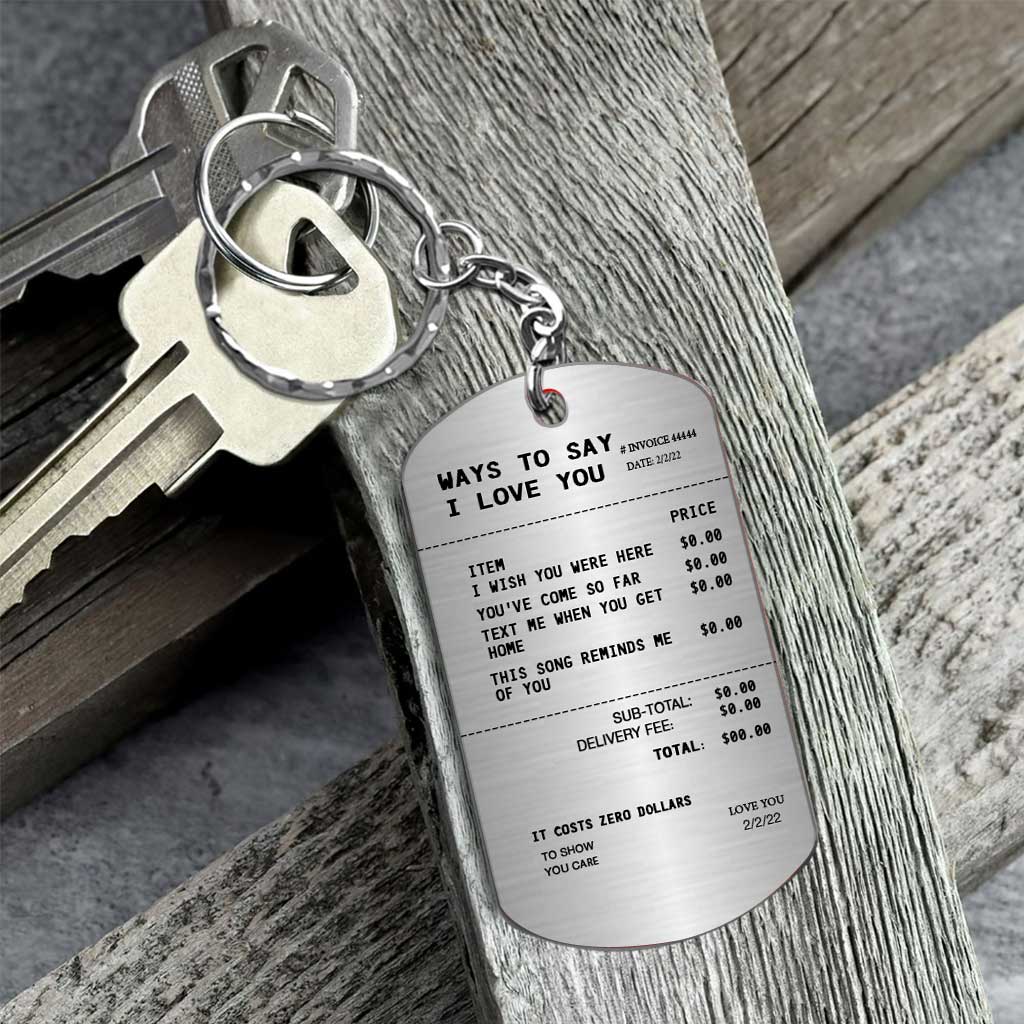 Eine schöne Art, „Ich liebe dich“ zu sagen – Personalisierter Edelstahl-Schlüsselanhänger für Paare
