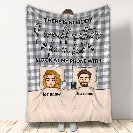 There Is Nobody - Personalized Couple Blanket