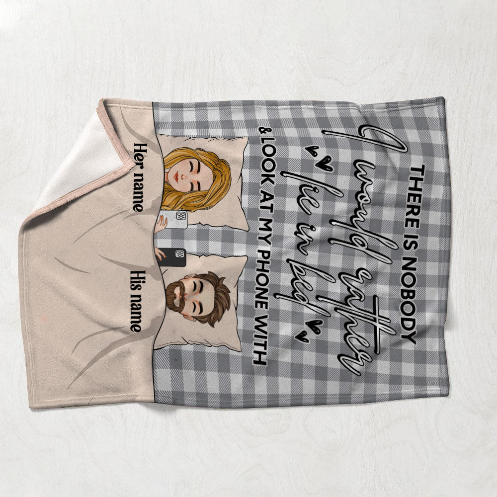 There Is Nobody - Personalized Couple Blanket