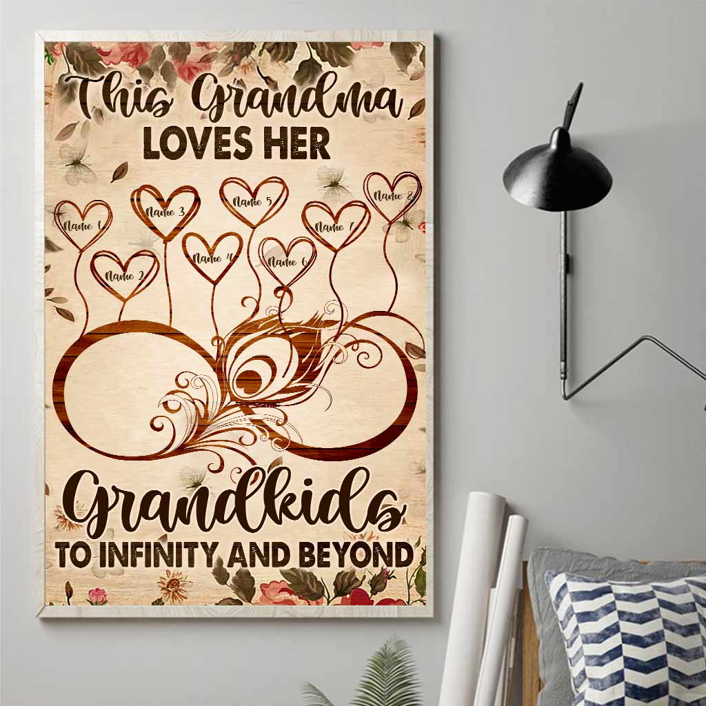 Diese Oma liebt ihre Enkelkinder – personalisiertes Oma-Poster
