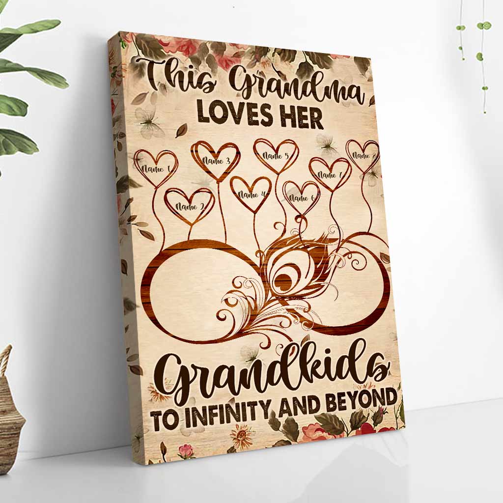 Diese Oma liebt ihre Enkelkinder – personalisiertes Oma-Poster