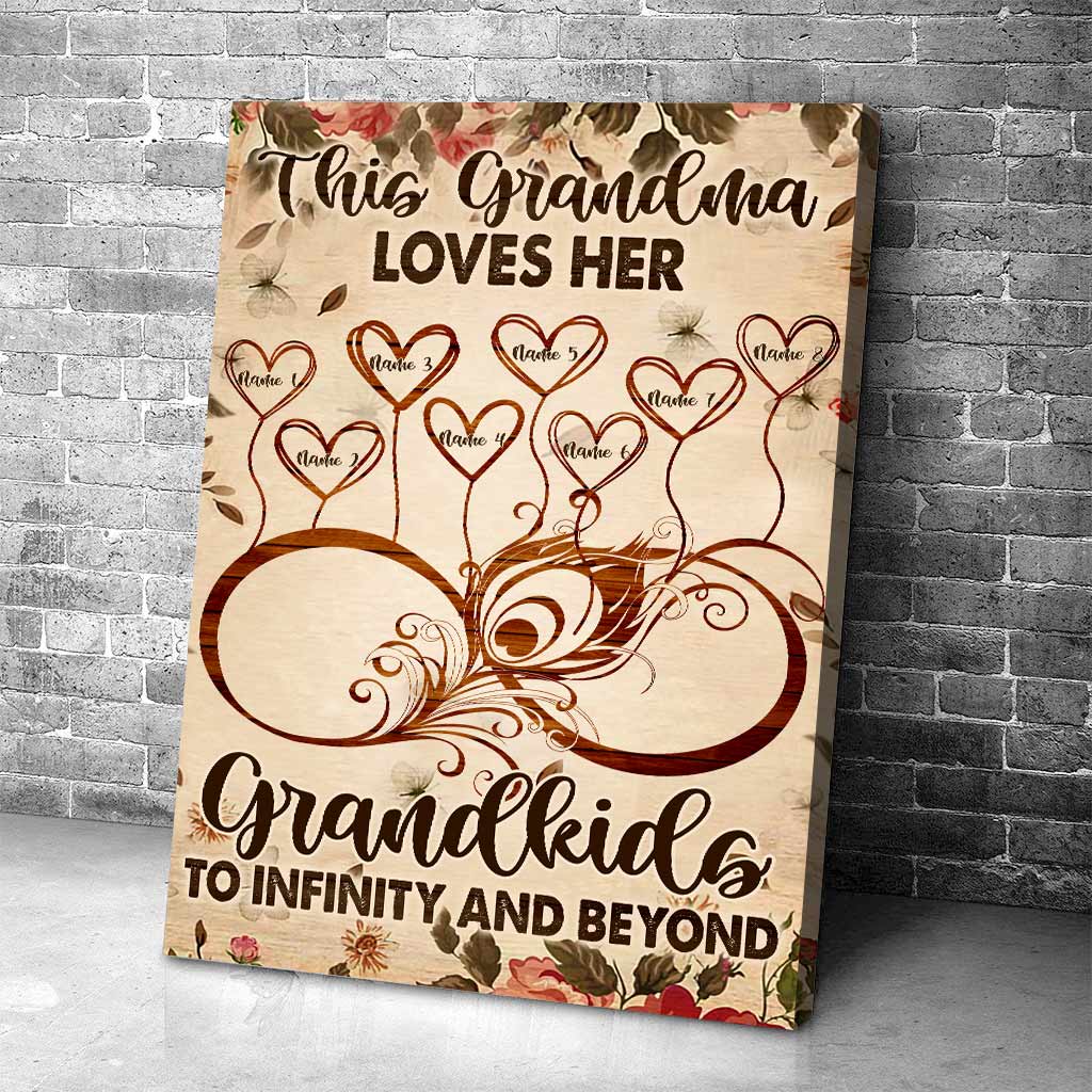 Diese Oma liebt ihre Enkelkinder – personalisiertes Oma-Poster