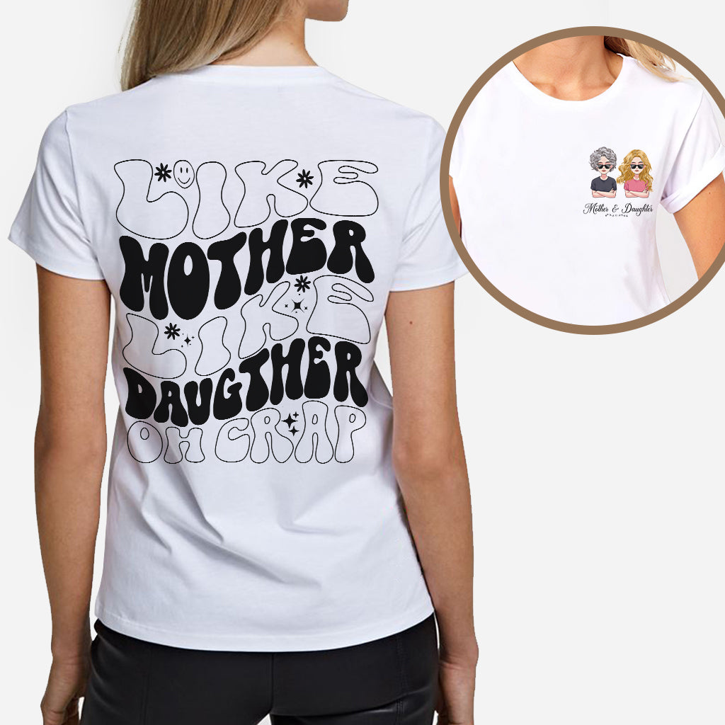 Wie die Mutter, so die Tochter – Personalisiertes Mutter-T-Shirt und Hoodie