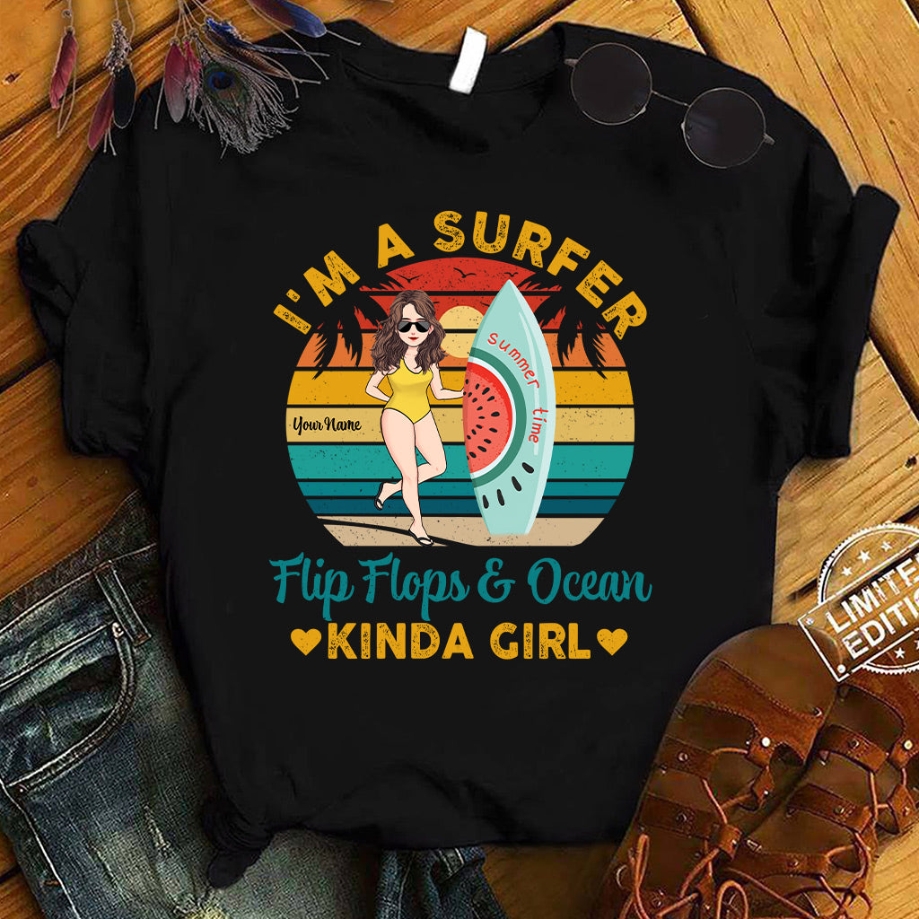 Ich bin ein Flip-Flop – Personalisiertes Surf-T-Shirt und Hoodie