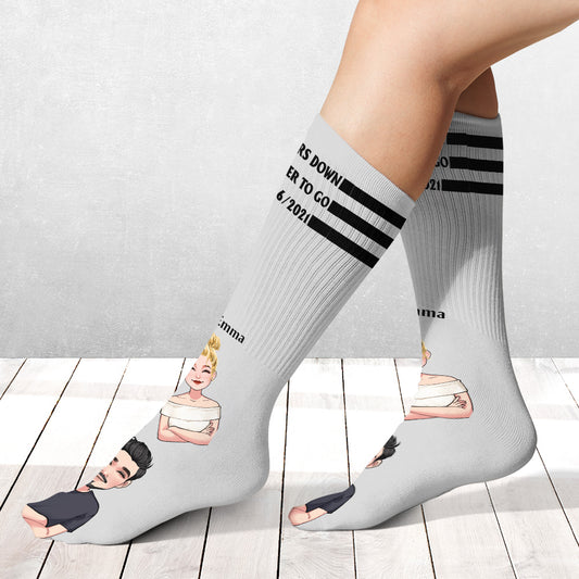 Für immer zusammen – personalisierte Socken für Paare