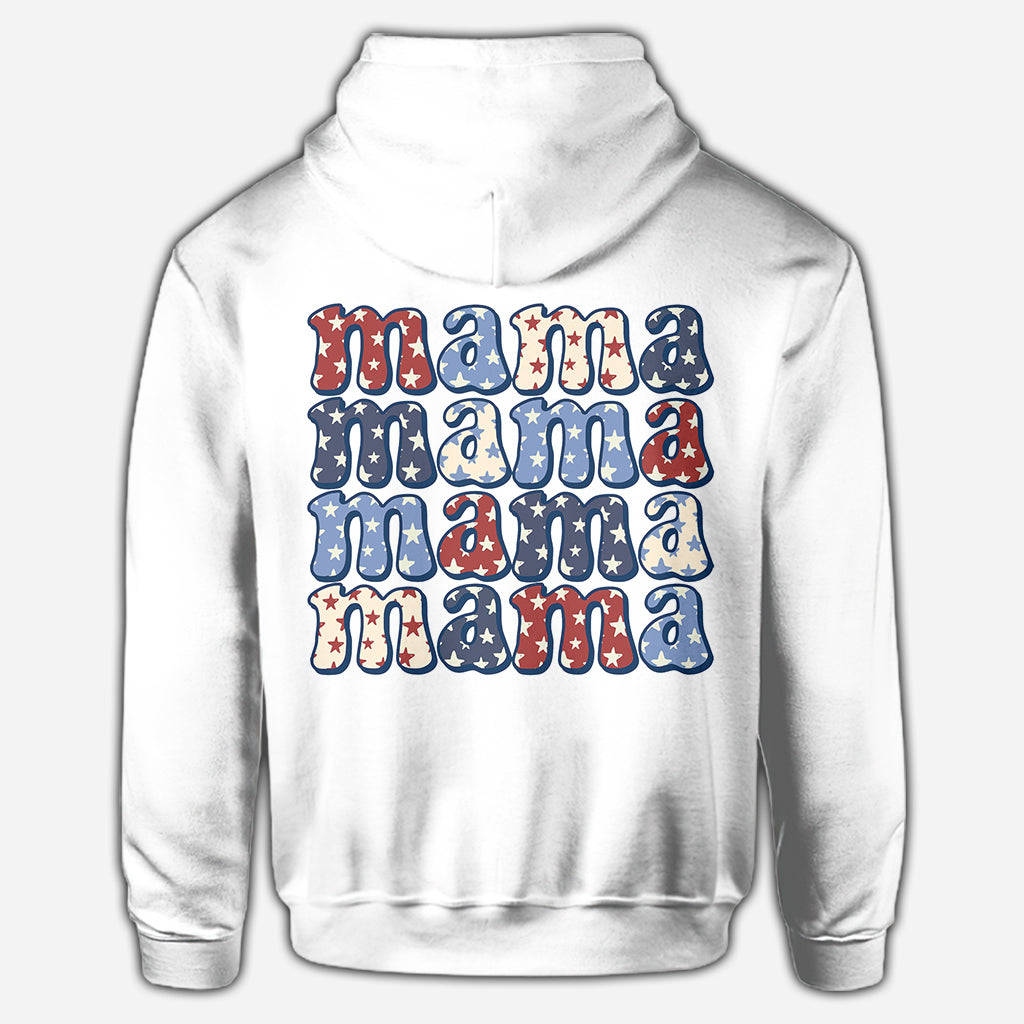 All American Mama – Geschenk für Mama, Tante, Oma – Personalisiertes Allover-Shirt