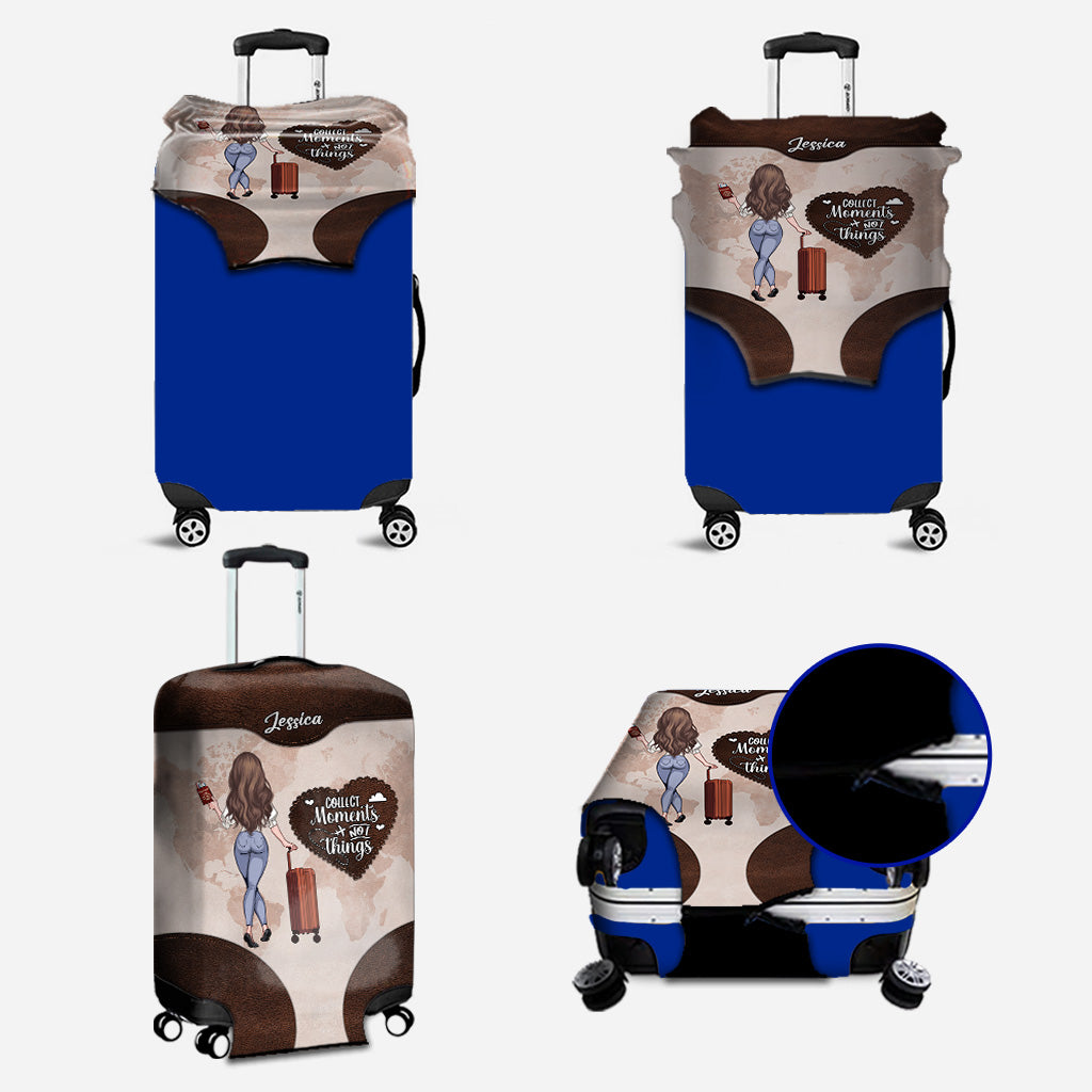 Sammle Momente, nicht Dinge – Personalisierte Reisehandtasche und Gepäckhülle aus Leder