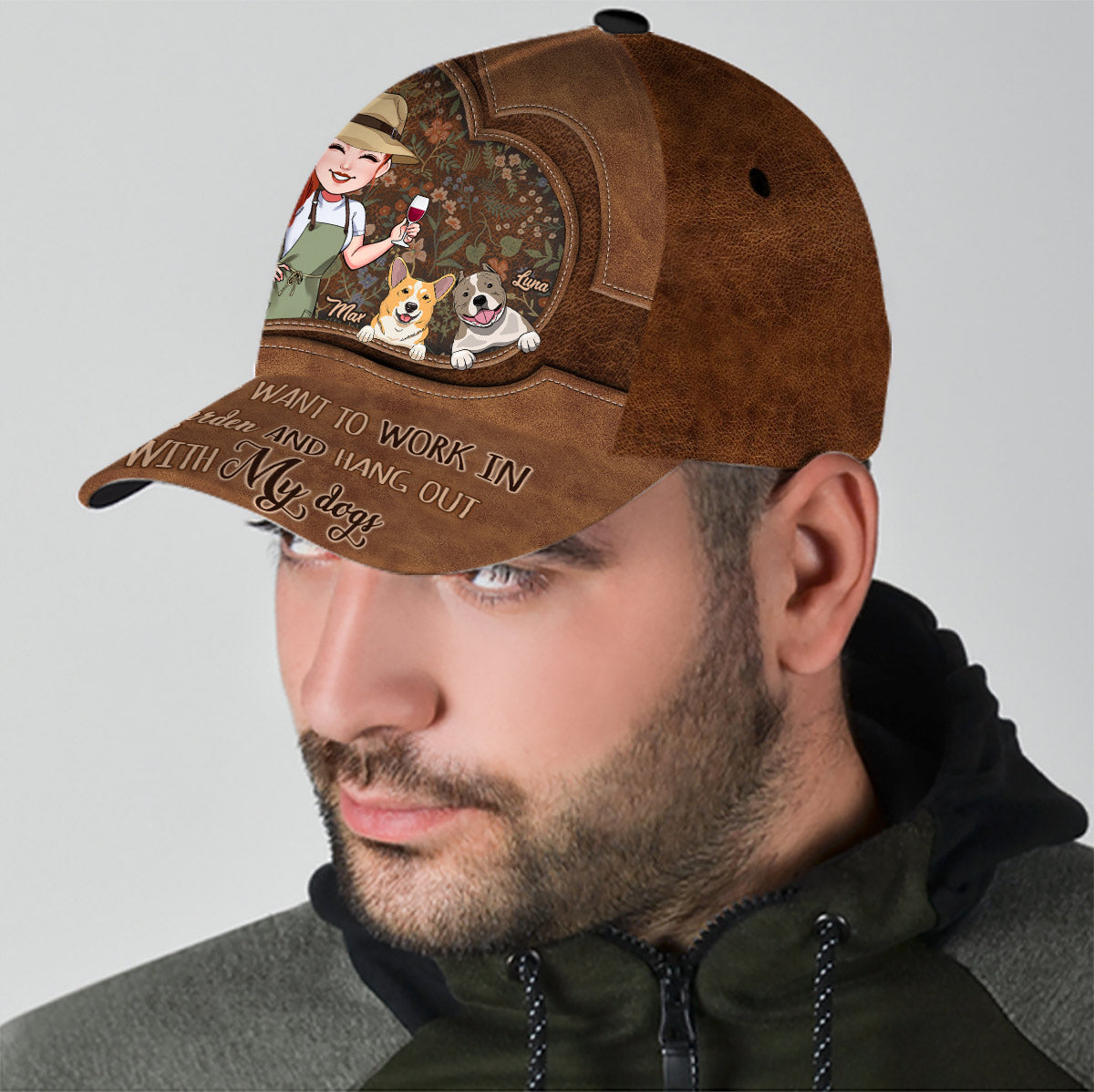 I Just Want To Work In My Garden And Hang Out - Personalized Gardening Classic Cap