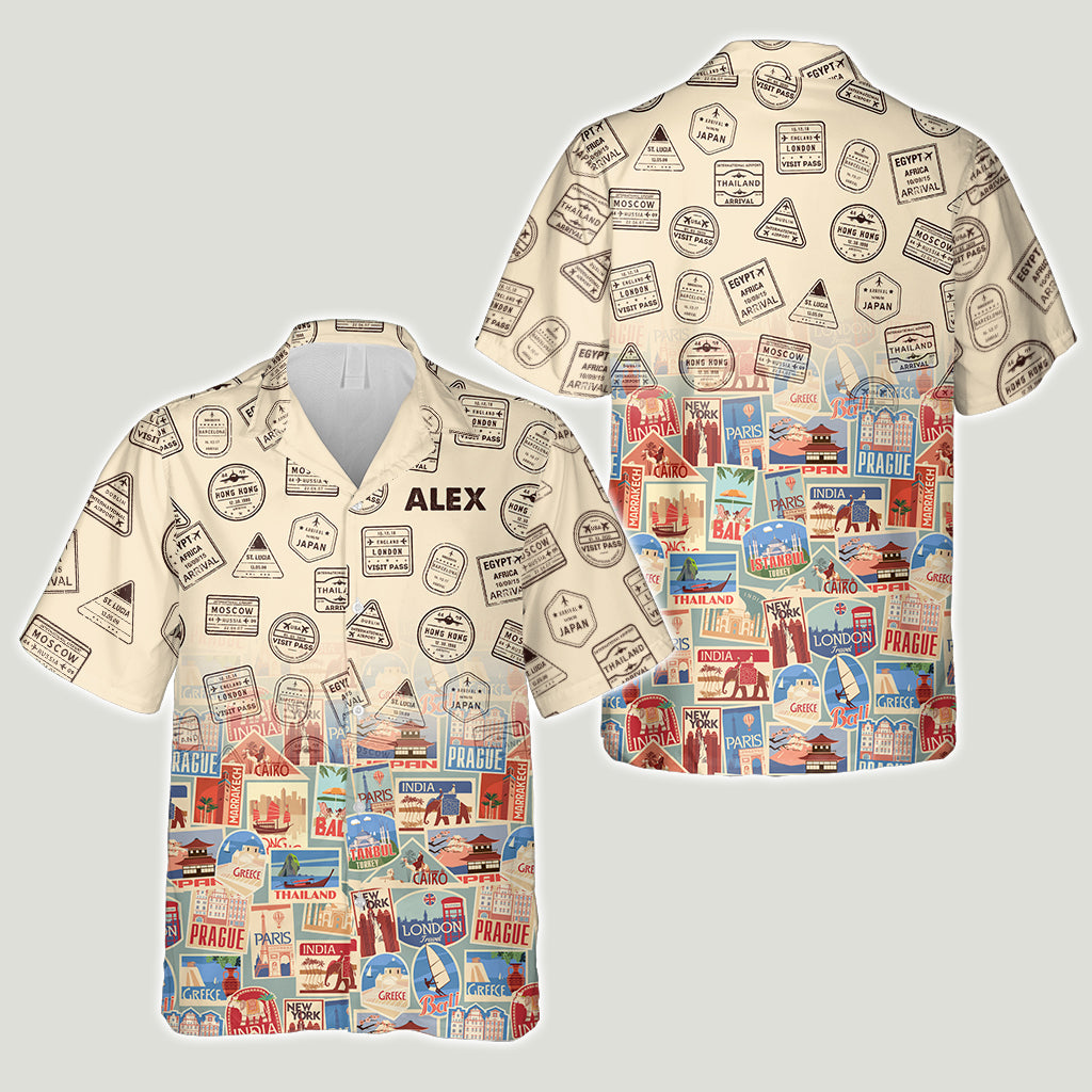 Traveling - Personalized Travelling Hawaiian Shirt