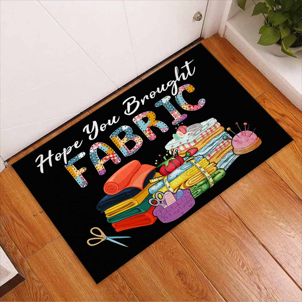 Hoffentlich hast du Stoff mitgebracht – Näh-Fußmatte