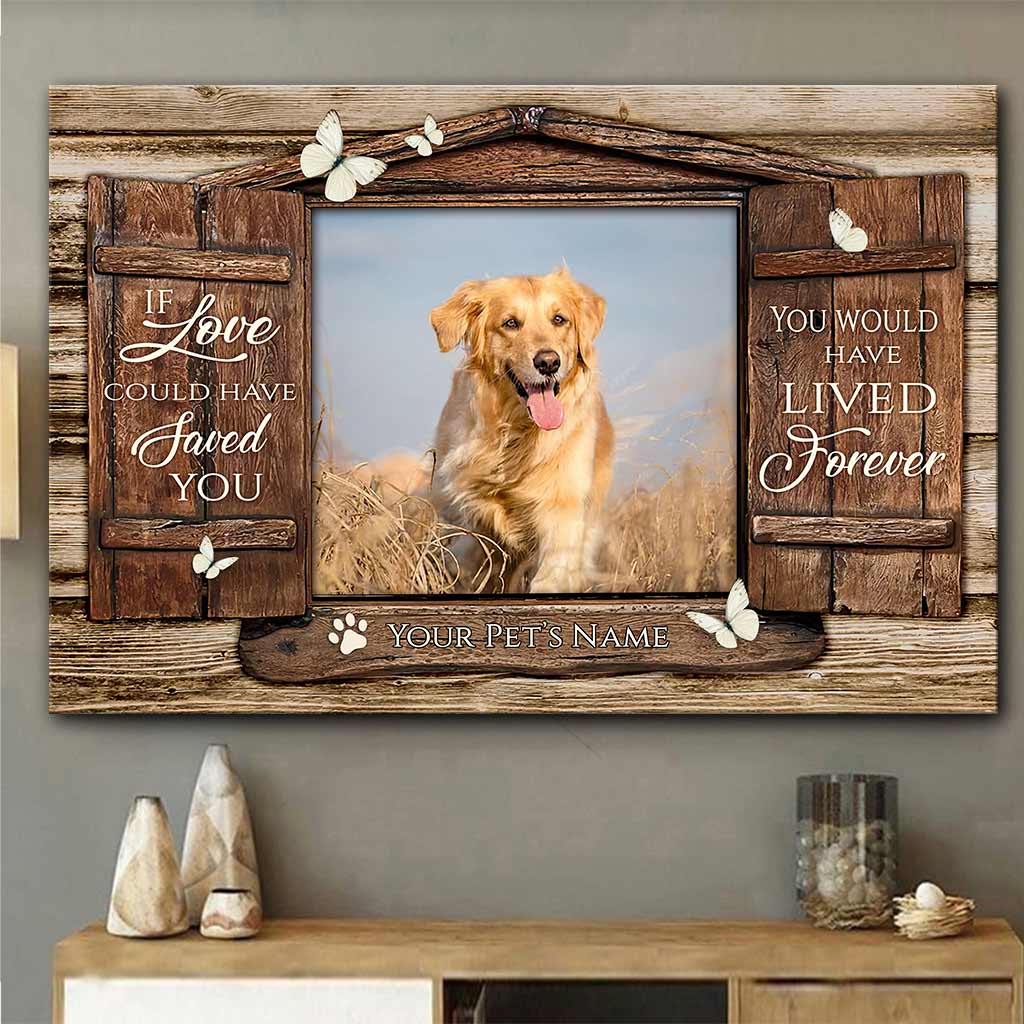 Wenn Liebe deinen Hund hätte retten können – Personalisierte Leinwand und Poster für Hunde
