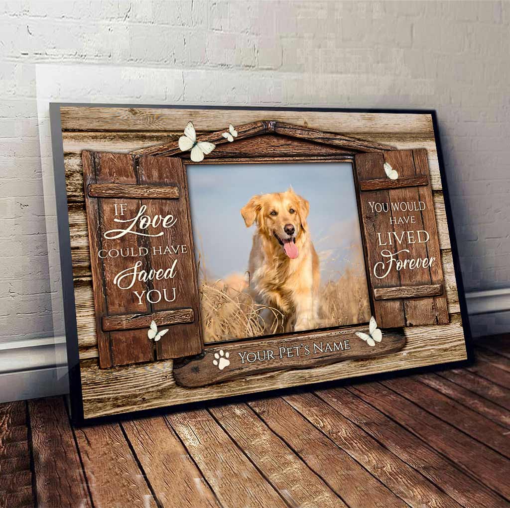 Wenn Liebe deinen Hund hätte retten können – Personalisierte Leinwand und Poster für Hunde