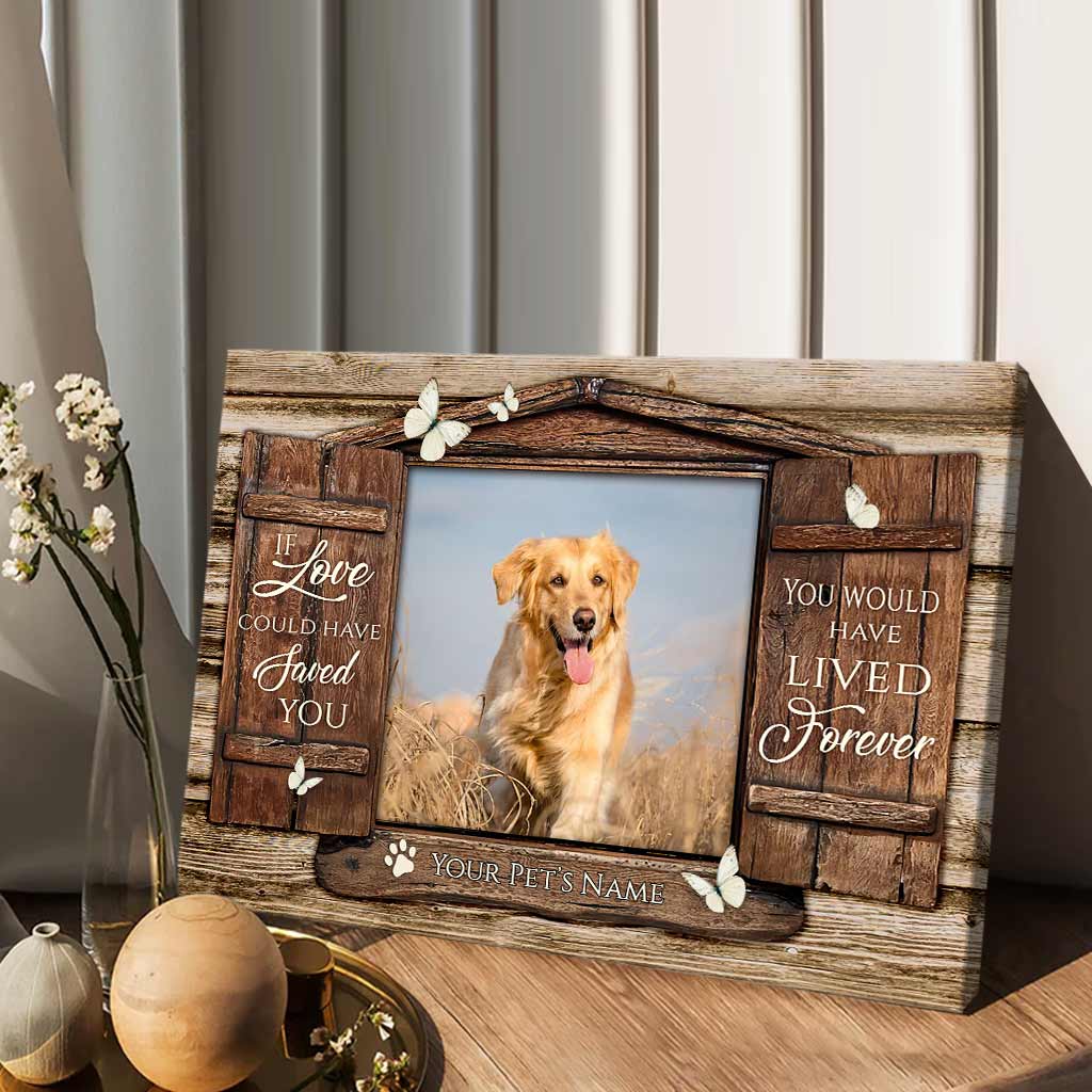 Wenn Liebe deinen Hund hätte retten können – Personalisierte Leinwand und Poster für Hunde