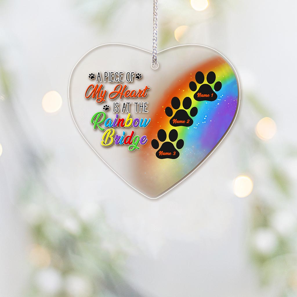 Ein Stück meines Herzens – Personalisierter transparenter Hunde-Anhänger