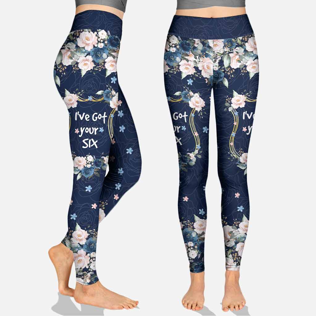 Meine Lieblings-Blauen Rosen – Personalisierter Polizei-Hoodie und Leggings