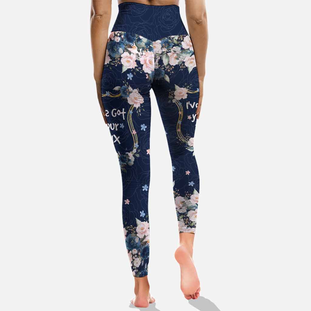 Meine Lieblings-Blauen Rosen – Personalisierter Polizei-Hoodie und Leggings