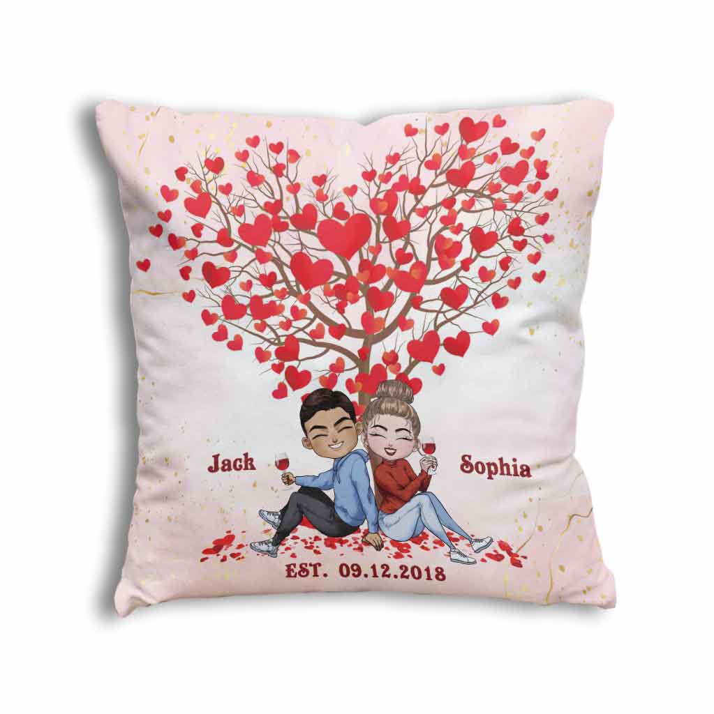My Favourite Place - Personalized Couple Throw Pillow