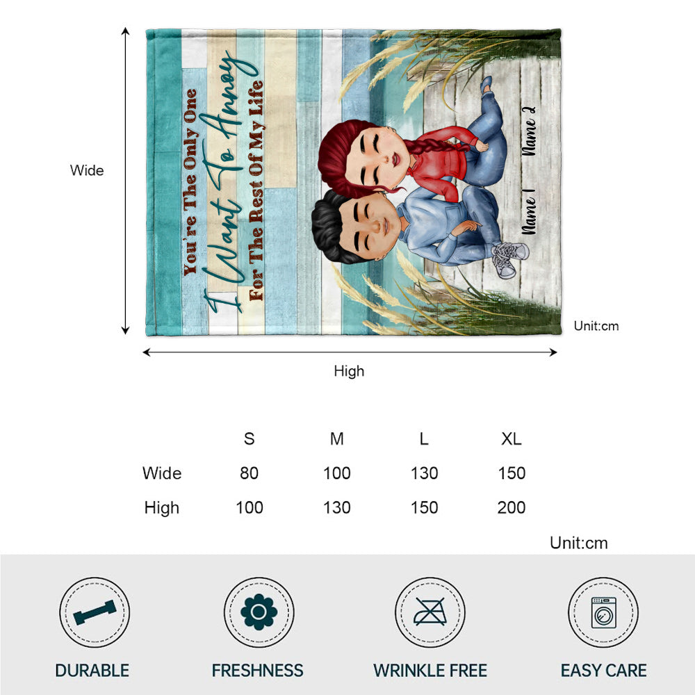 Du bist der/die Einzige – Personalisierte Pärchendecke