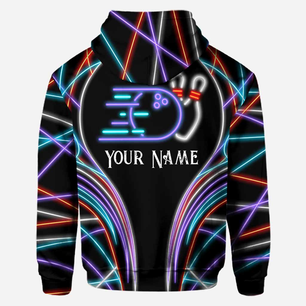 Bowling-Fan – Personalisiertes T-Shirt und Hoodie mit Allover-Print