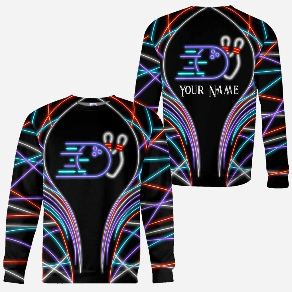 Bowling-Fan – Personalisiertes T-Shirt und Hoodie mit Allover-Print