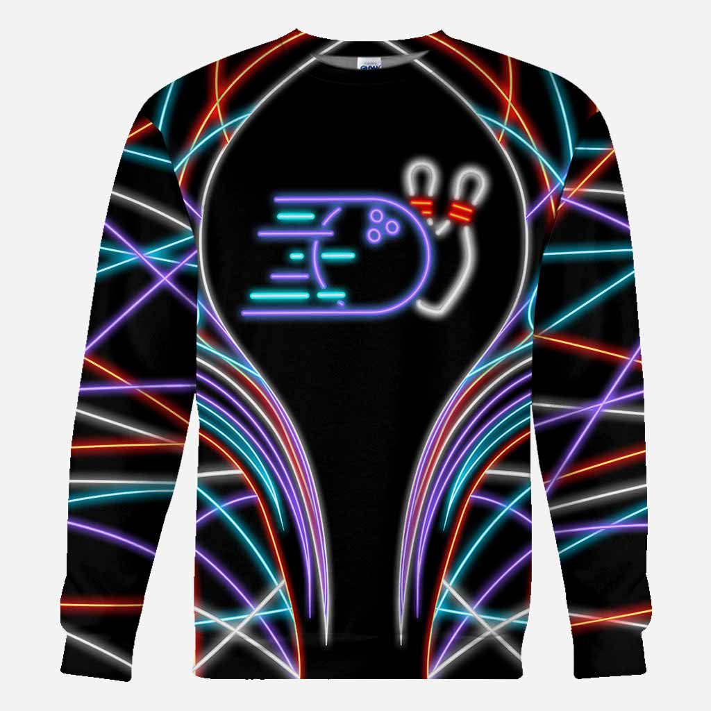 Bowling-Fan – Personalisiertes T-Shirt und Hoodie mit Allover-Print