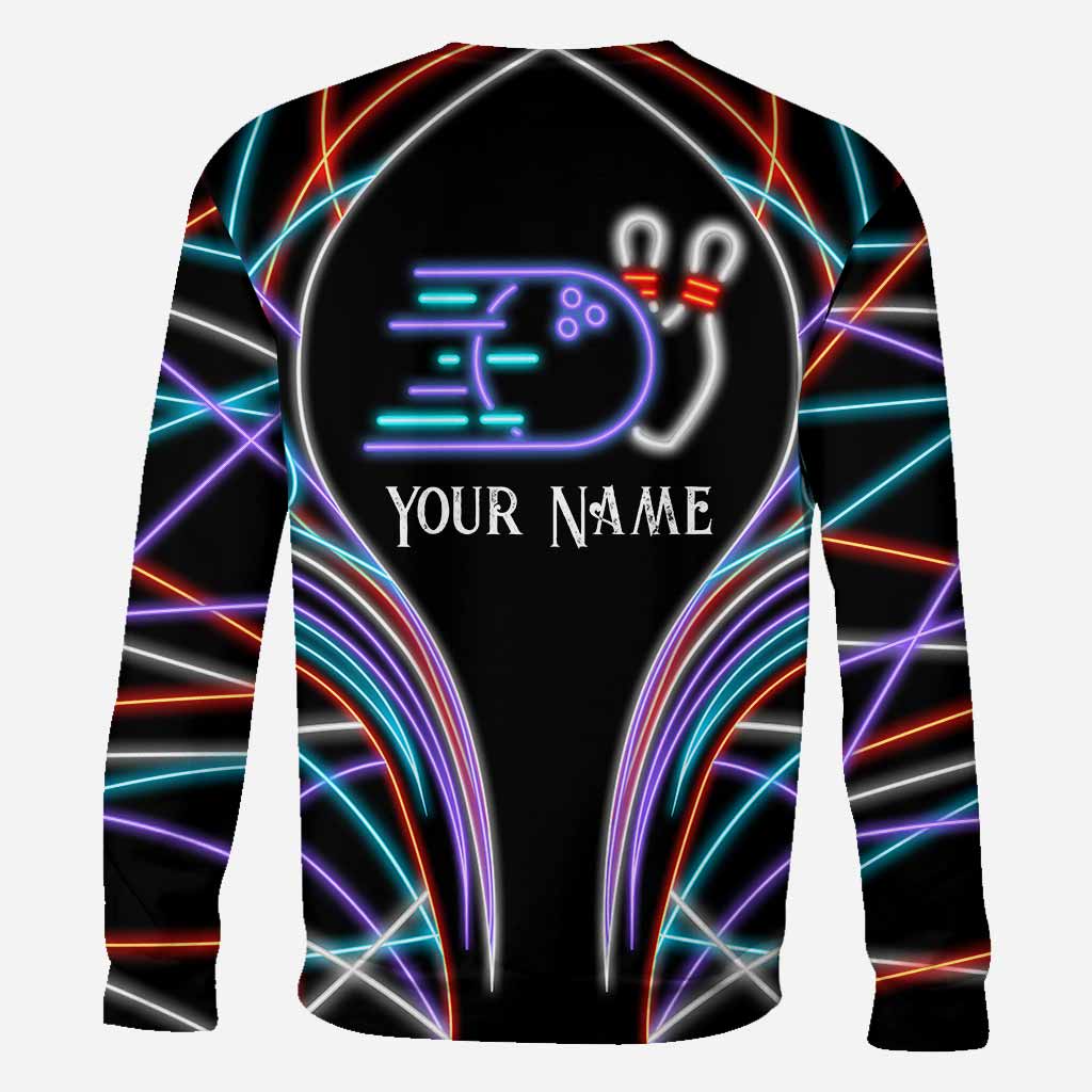 Bowling-Fan – Personalisiertes T-Shirt und Hoodie mit Allover-Print