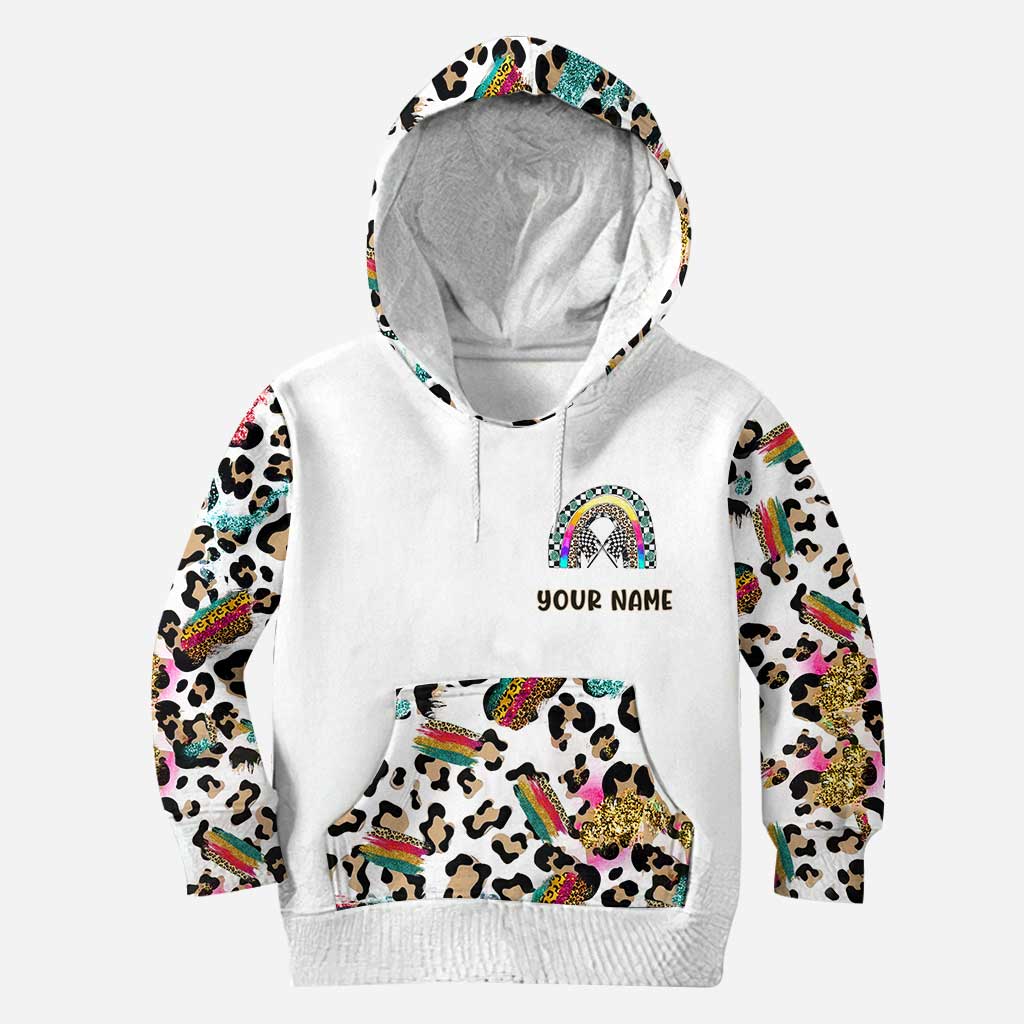 Glitzer und Dreck – Meister beider Welten – Personalisierter Renn-Hoodie und Leggings