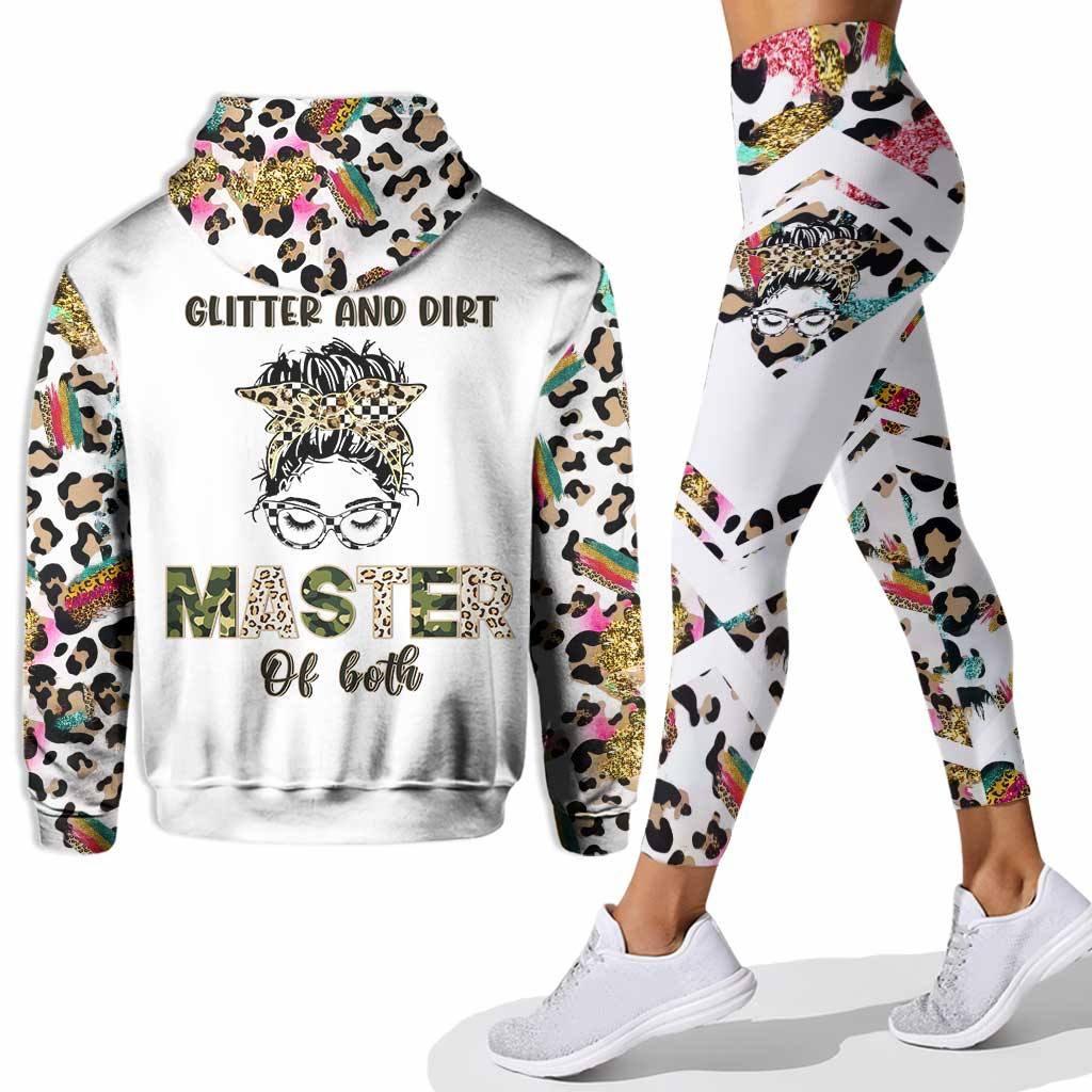 Glitzer und Dreck – Meister beider Welten – Personalisierter Renn-Hoodie und Leggings