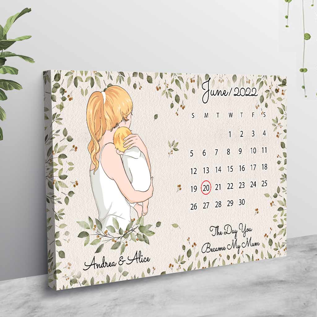 Der Tag, an dem du meine Mama wurdest – Personalisiertes Muttertagsposter