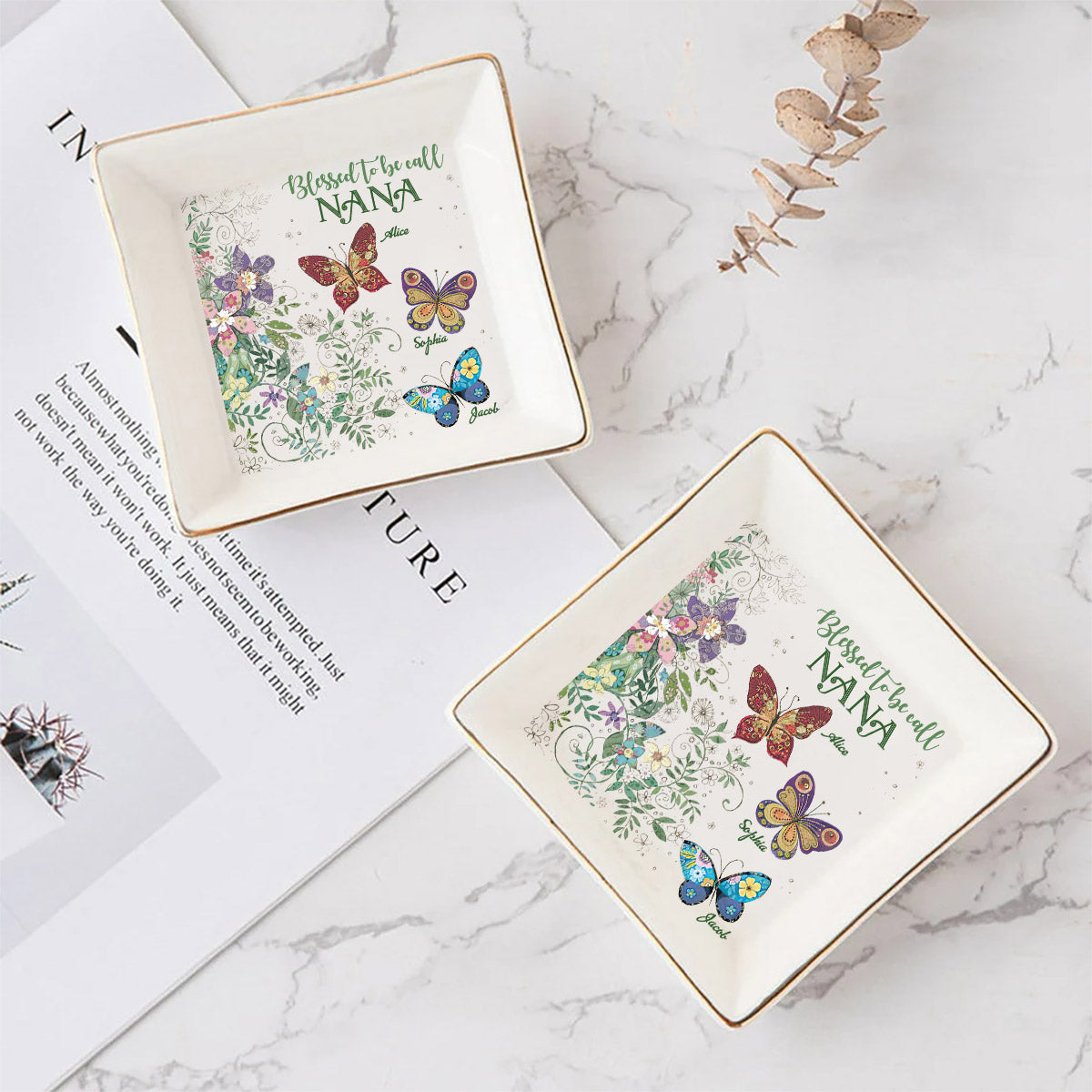 Gesegnet, genannt zu werden – Personalisierte Schmuckschale zum Muttertag für Oma