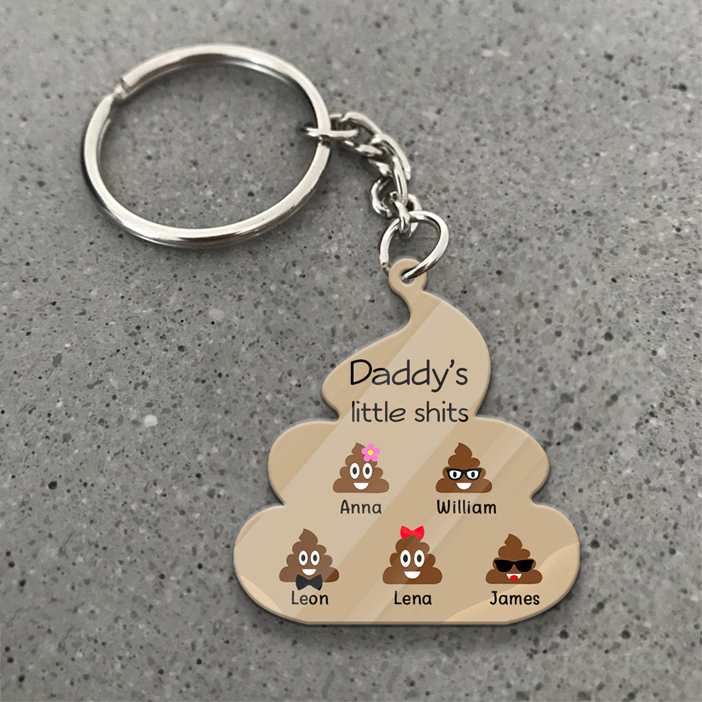 Little Cuties - Gift for dad, grandpa, mom, uncle, aunt, grandma - Personalized Keychain