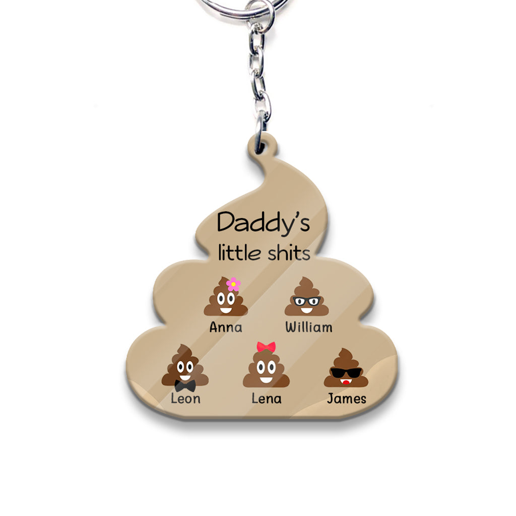 Little Cuties - Gift for dad, grandpa, mom, uncle, aunt, grandma - Personalized Keychain