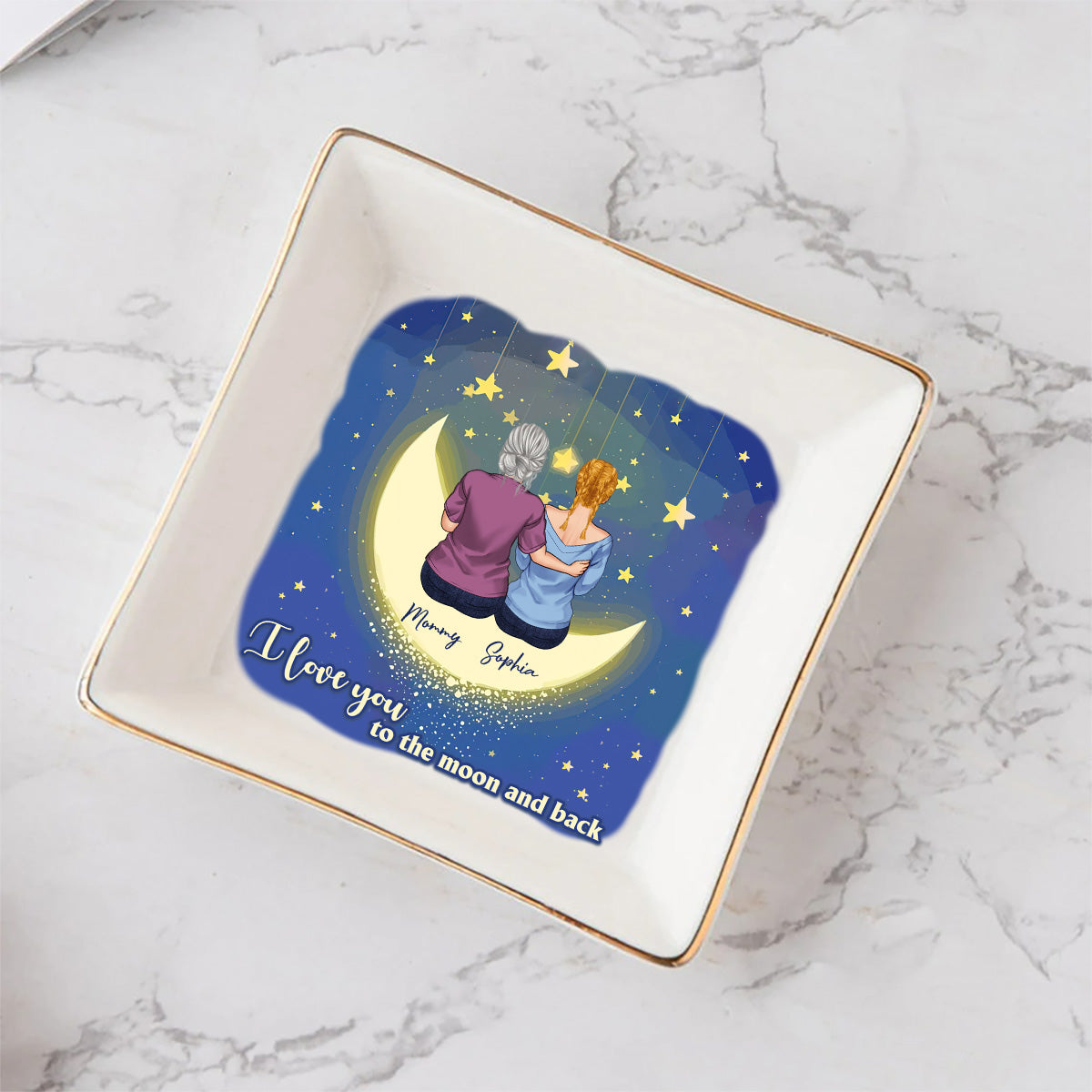 I Love You - Personalized Mother's Day Mother Jewelry Dish