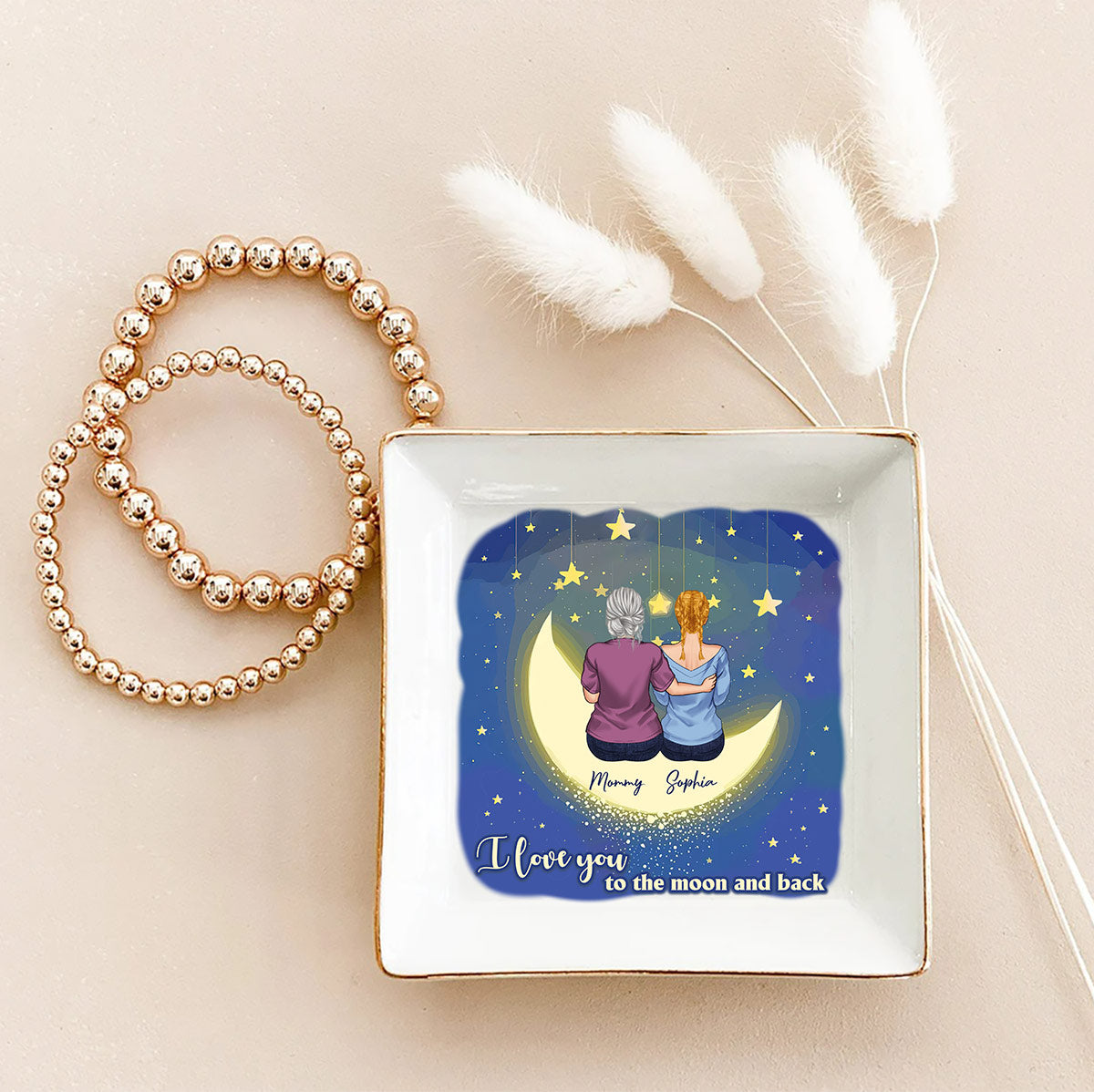 I Love You - Personalized Mother's Day Mother Jewelry Dish