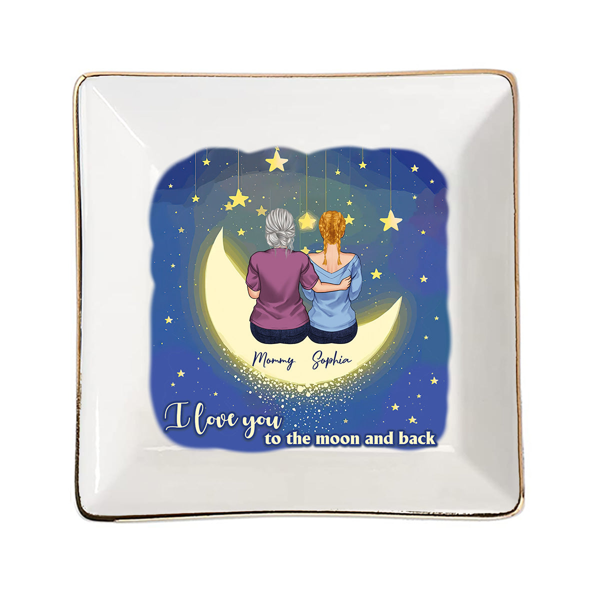 I Love You - Personalized Mother's Day Mother Jewelry Dish