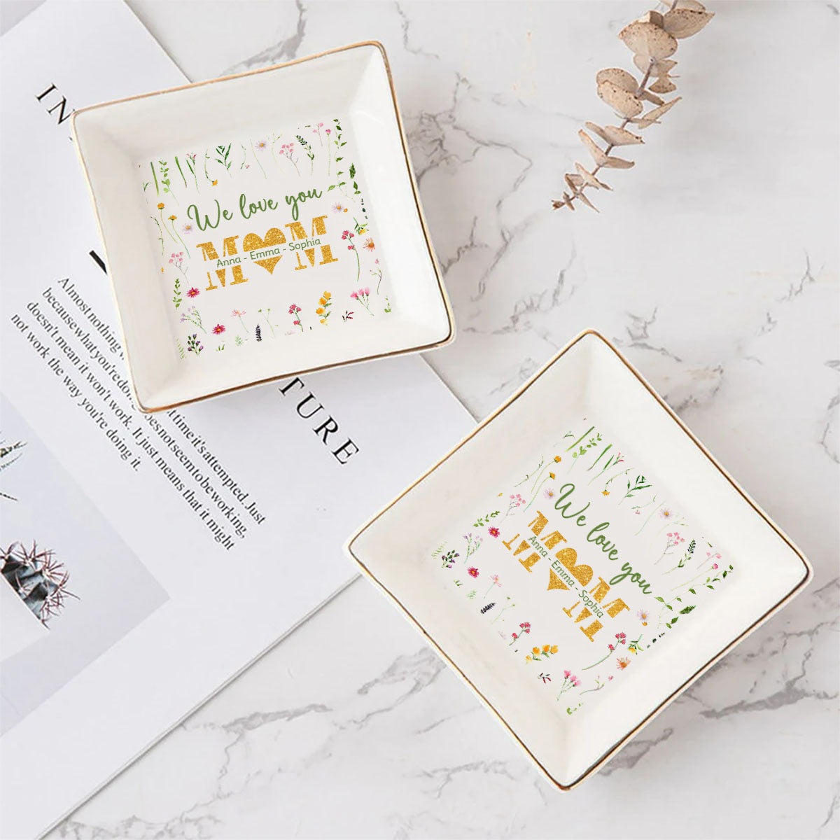 Wir lieben dich, Mama – Personalisierte Schmuckschale zum Muttertag