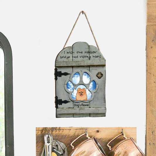 Ich liebe dich immer - Personalisiertes Hunde-Holzschild