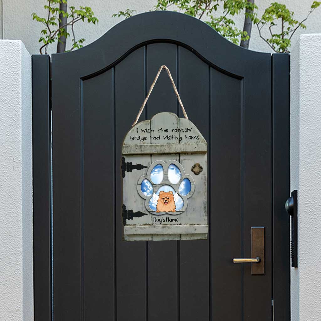 Ich liebe dich immer - Personalisiertes Hunde-Holzschild