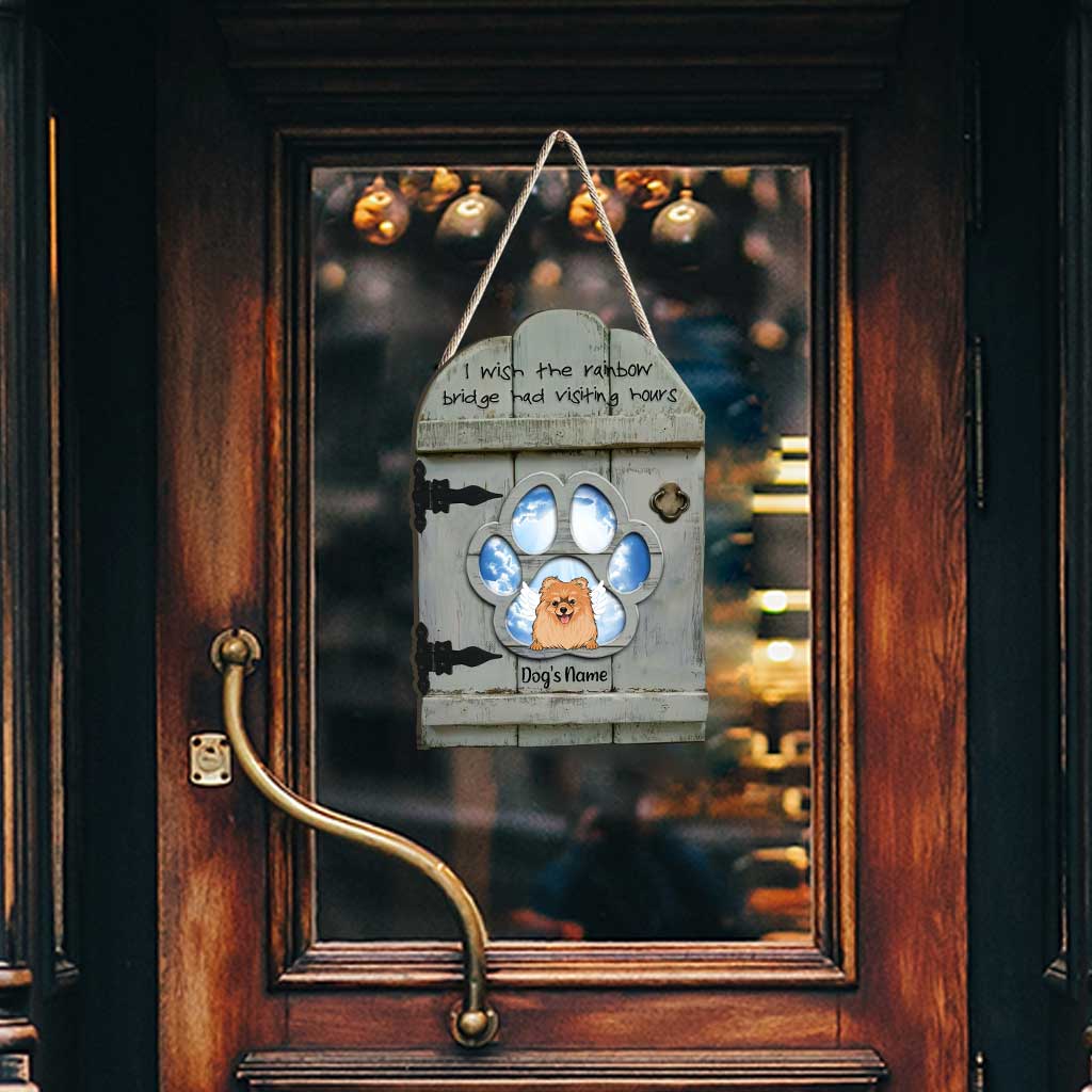 Ich liebe dich immer - Personalisiertes Hunde-Holzschild