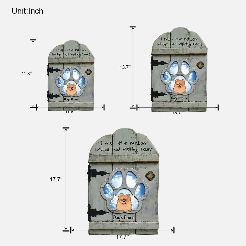Ich liebe dich immer - Personalisiertes Hunde-Holzschild