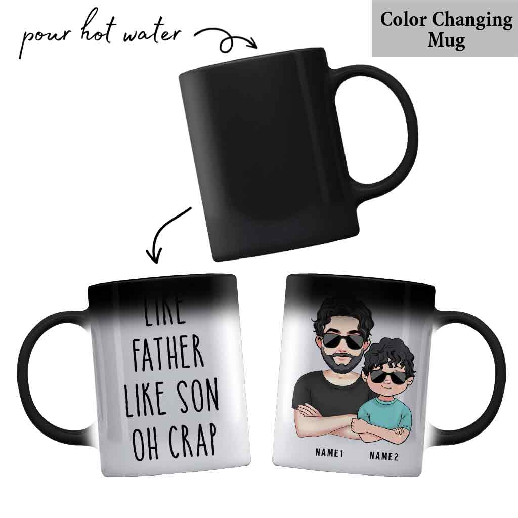 Like Father Like Son - Gift for dad, dad, son - Personalized Mug