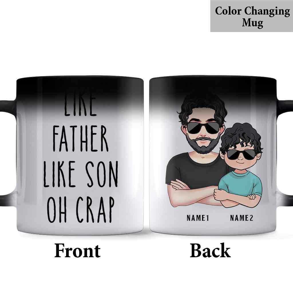Like Father Like Son - Gift for dad, dad, son - Personalized Mug