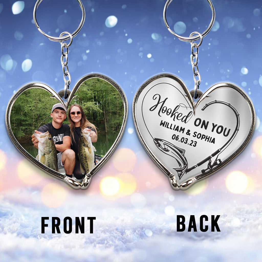 I’m Hooked On You - Personalized Fishing Keychain