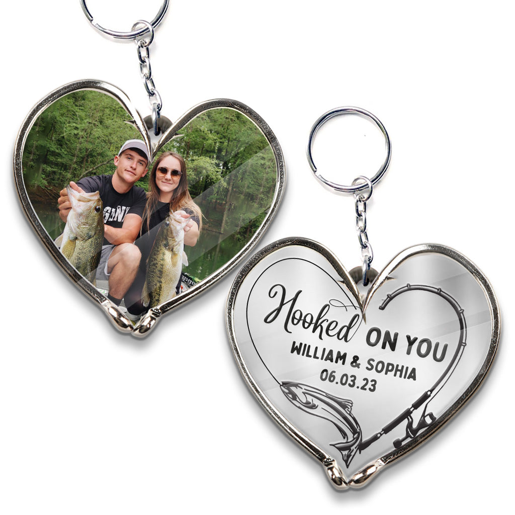 I’m Hooked On You - Personalized Fishing Keychain