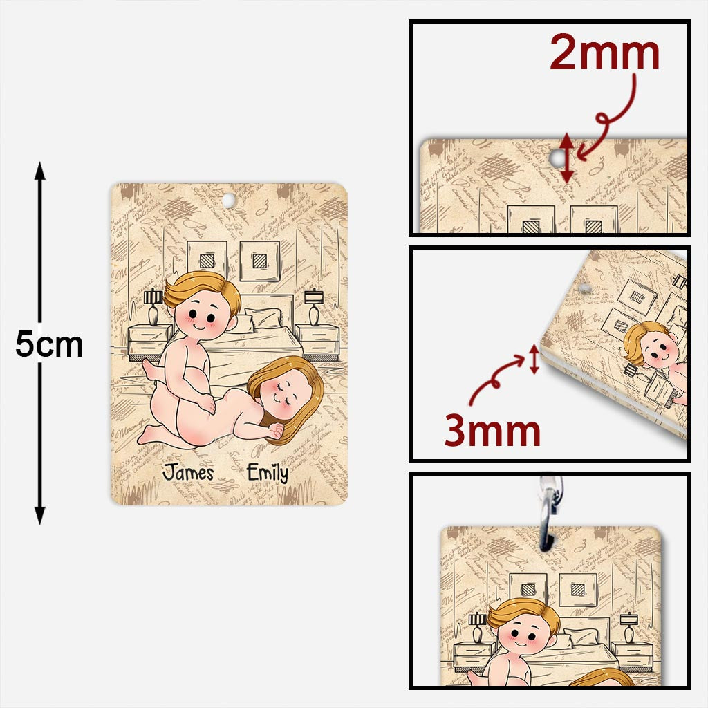 I Promise To Always Be By Your Side - Personalized Couple Keychain